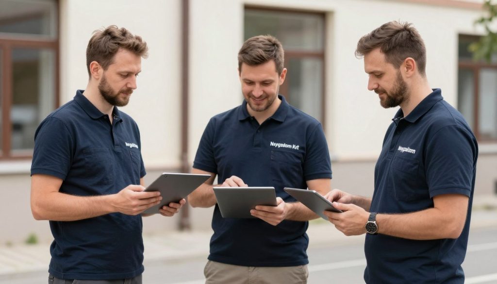 Nyugalom Kft biztonságtechnikai szerelő csapat