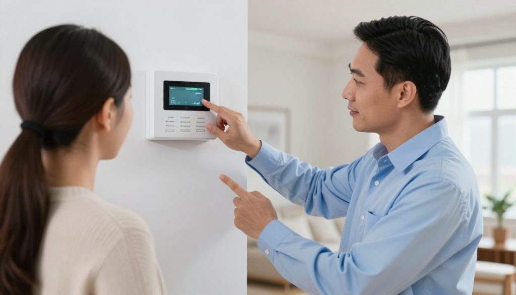 Riasztórendszer használati oktatás